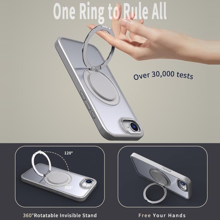 For iPhone 17e / 16e 360-degree Rotating MagSafe Magnetic Holder Phone Case