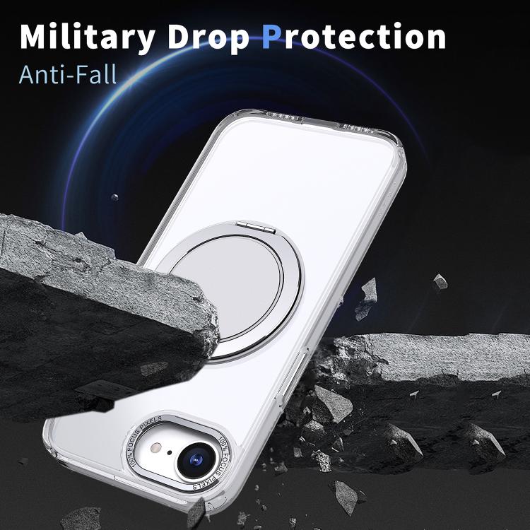 For iPhone 17e / 16e 360-degree Rotating MagSafe Magnetic Holder Phone Case