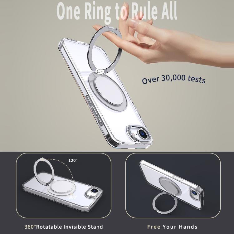 For iPhone 17e / 16e 360-degree Rotating MagSafe Magnetic Holder Phone Case
