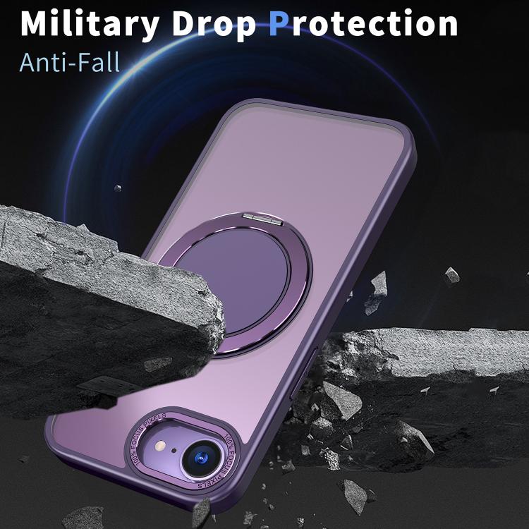 For iPhone 17e / 16e 360-degree Rotating MagSafe Magnetic Holder Phone Case