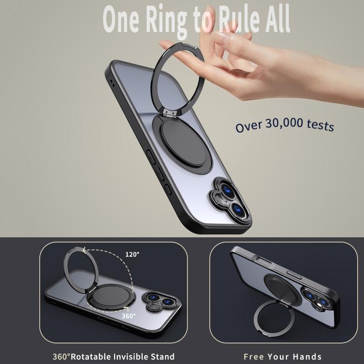 For iPhone 17 360-degree Rotating MagSafe Magnetic Holder Phone Case