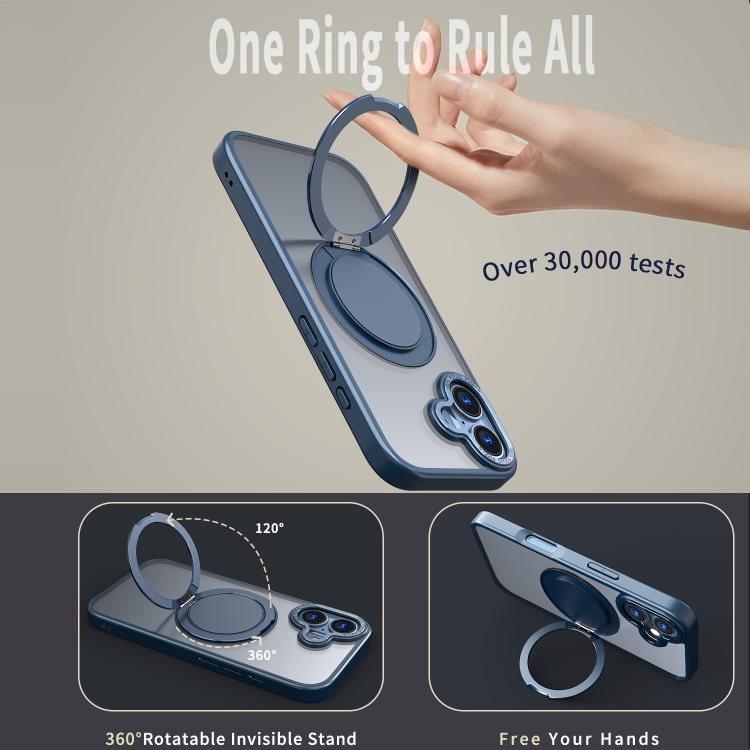 For iPhone 17 360-degree Rotating MagSafe Magnetic Holder Phone Case