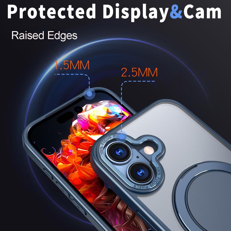 For iPhone 17 360-degree Rotating MagSafe Magnetic Holder Phone Case
