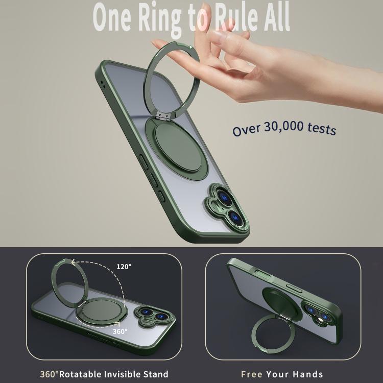 For iPhone 17 360-degree Rotating MagSafe Magnetic Holder Phone Case