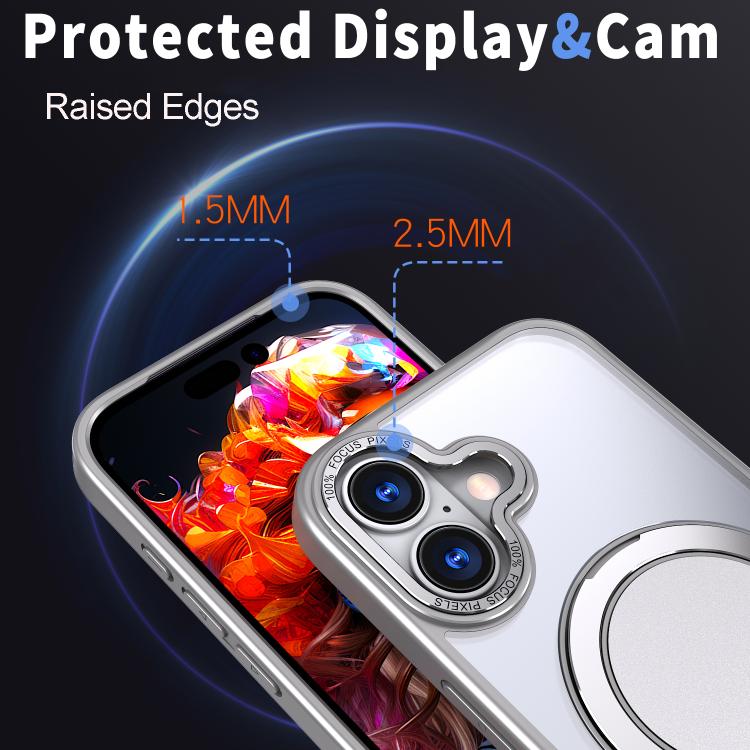 For iPhone 17 360-degree Rotating MagSafe Magnetic Holder Phone Case