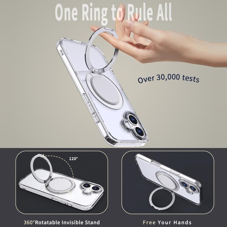 For iPhone 17 360-degree Rotating MagSafe Magnetic Holder Phone Case
