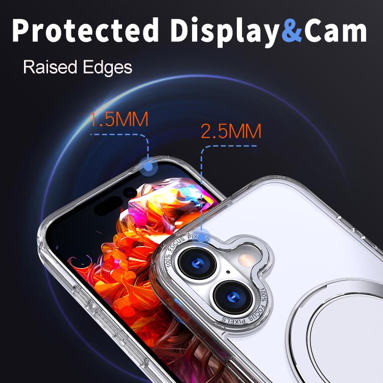 For iPhone 17 360-degree Rotating MagSafe Magnetic Holder Phone Case