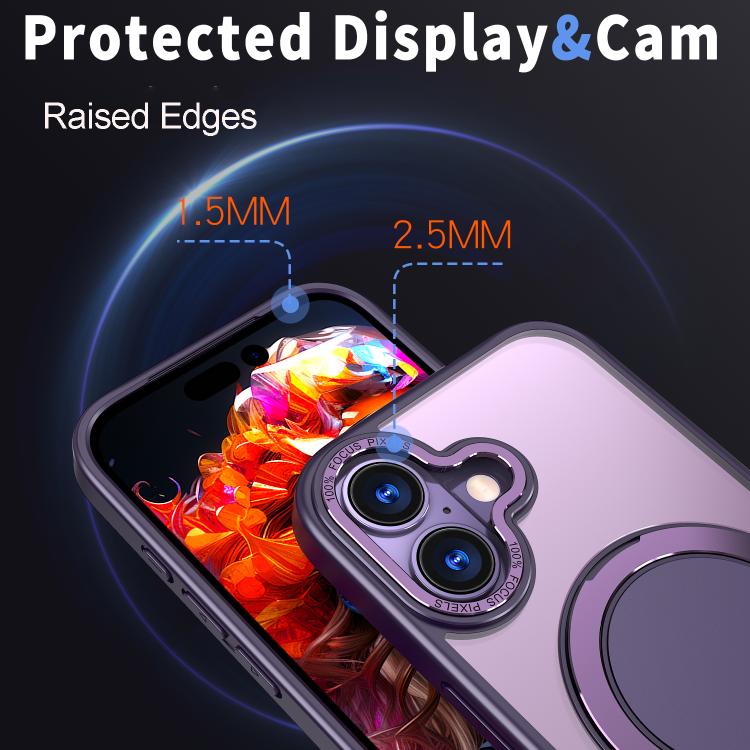 For iPhone 17 360-degree Rotating MagSafe Magnetic Holder Phone Case