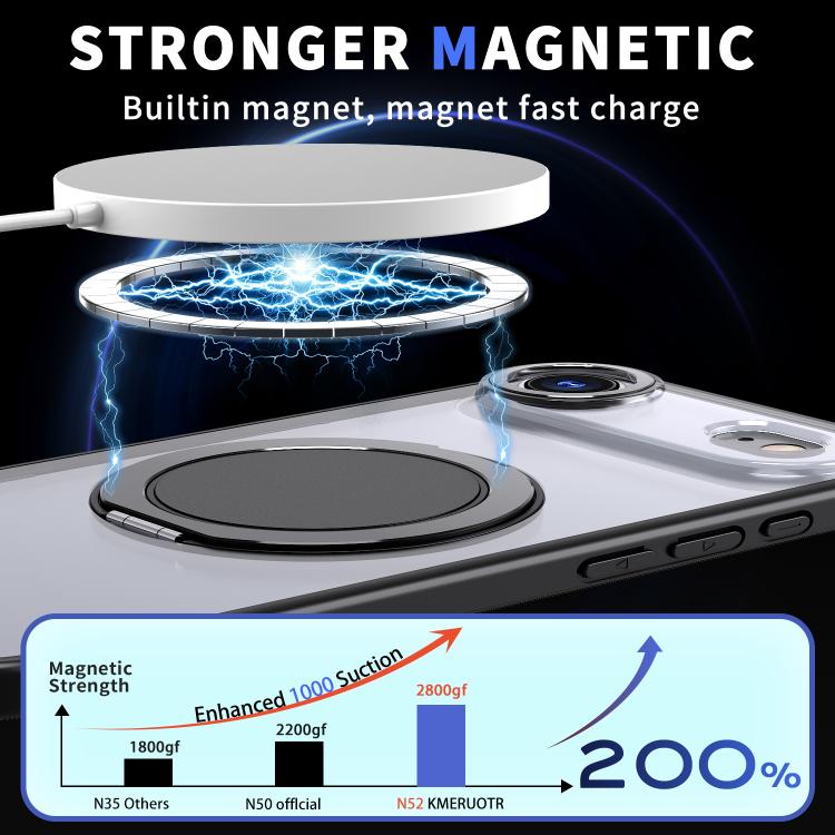 For iPhone Air 360-degree Rotating MagSafe Magnetic Holder Phone Case