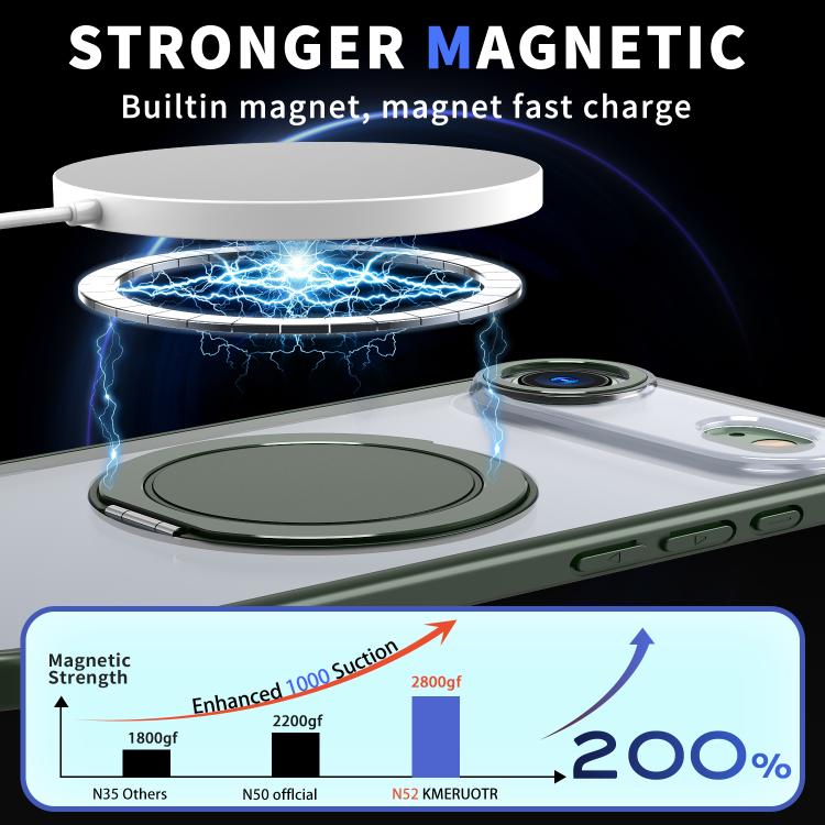 For iPhone Air 360-degree Rotating MagSafe Magnetic Holder Phone Case