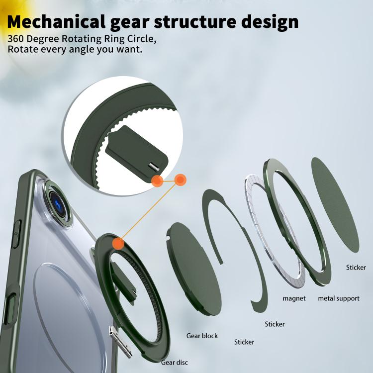 For iPhone Air 360-degree Rotating MagSafe Magnetic Holder Phone Case