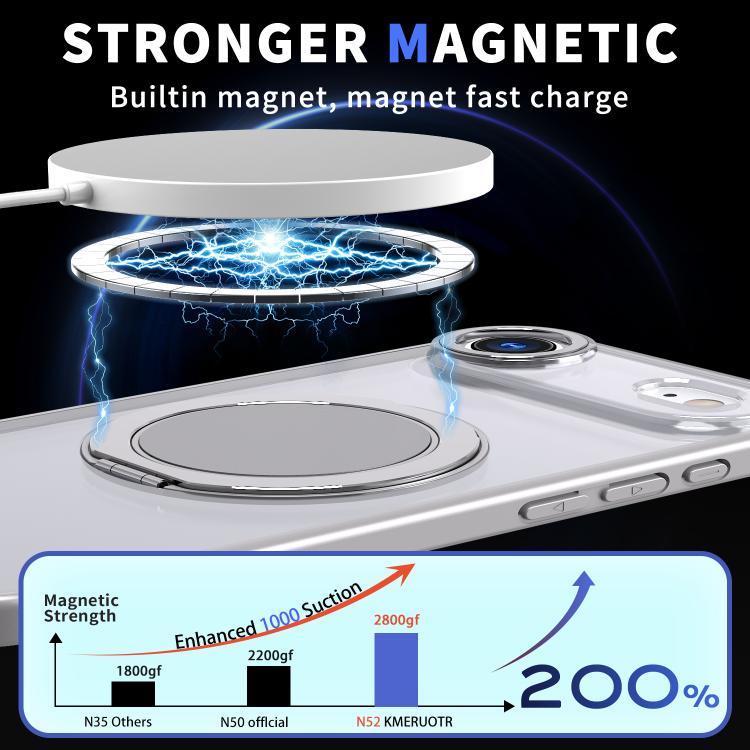 For iPhone Air 360-degree Rotating MagSafe Magnetic Holder Phone Case