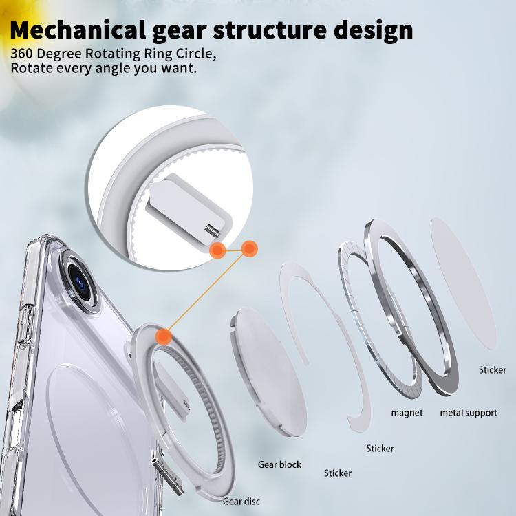 For iPhone Air 360-degree Rotating MagSafe Magnetic Holder Phone Case