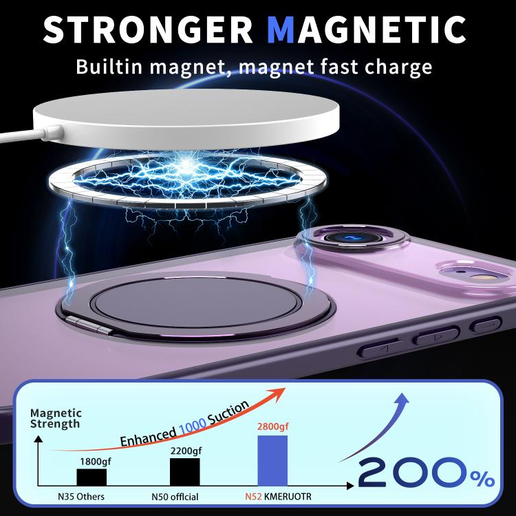 For iPhone Air 360-degree Rotating MagSafe Magnetic Holder Phone Case