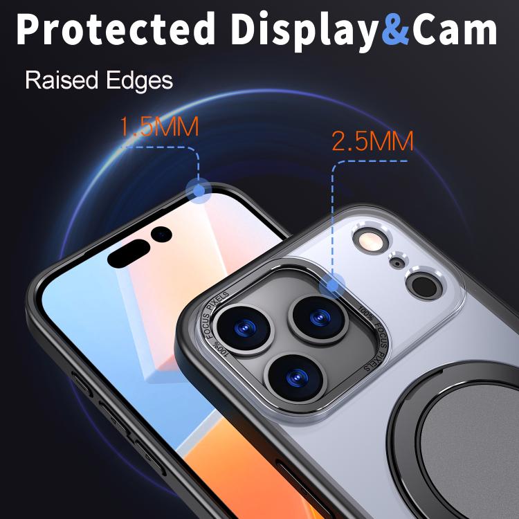 For iPhone 17 Pro 360-degree Rotating MagSafe Magnetic Holder Phone Case