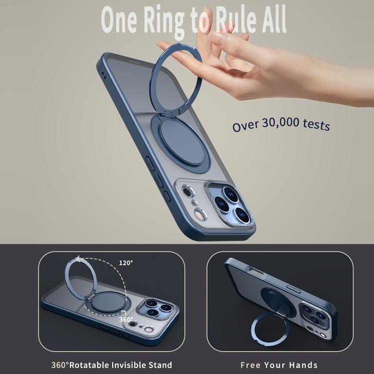 For iPhone 17 Pro 360-degree Rotating MagSafe Magnetic Holder Phone Case