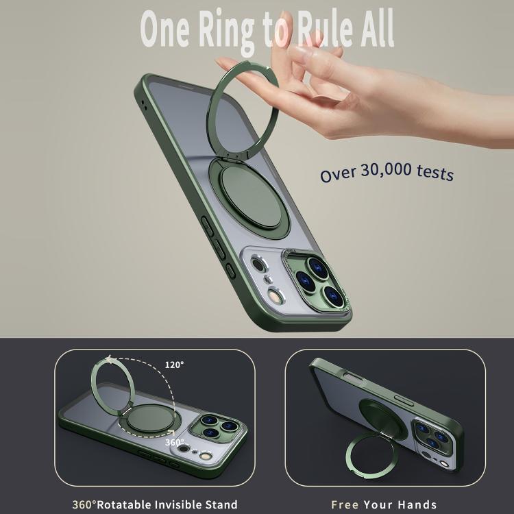 For iPhone 17 Pro 360-degree Rotating MagSafe Magnetic Holder Phone Case
