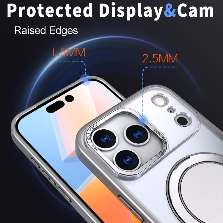 For iPhone 17 Pro 360-degree Rotating MagSafe Magnetic Holder Phone Case