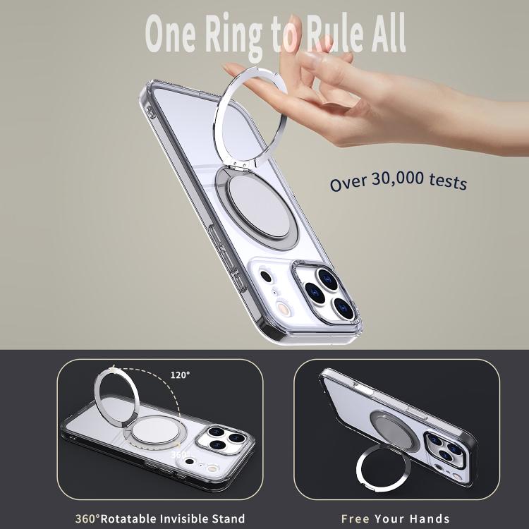 For iPhone 17 Pro 360-degree Rotating MagSafe Magnetic Holder Phone Case