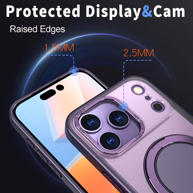 For iPhone 17 Pro 360-degree Rotating MagSafe Magnetic Holder Phone Case