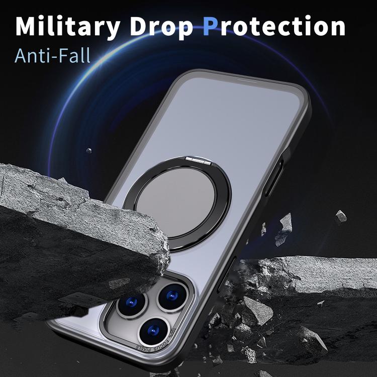 For iPhone 17 Pro Max 360-degree Rotating MagSafe Magnetic Holder Phone Case