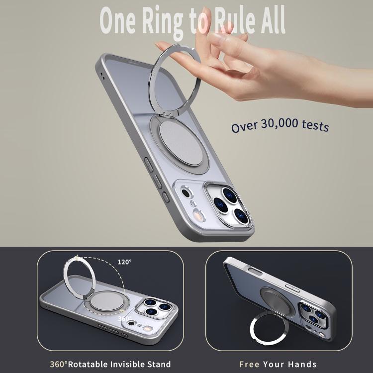 For iPhone 17 Pro Max 360-degree Rotating MagSafe Magnetic Holder Phone Case