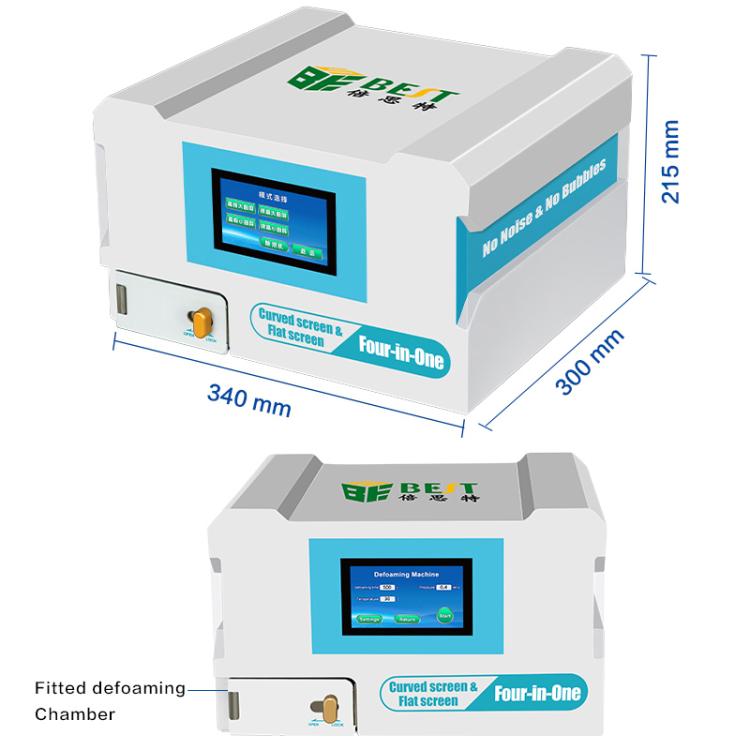 BEST B-528 4 in 1 7 inch Intelligent Laminating and Defoaming Machine Built-in Vacuum Pump, Plug:EU Plug