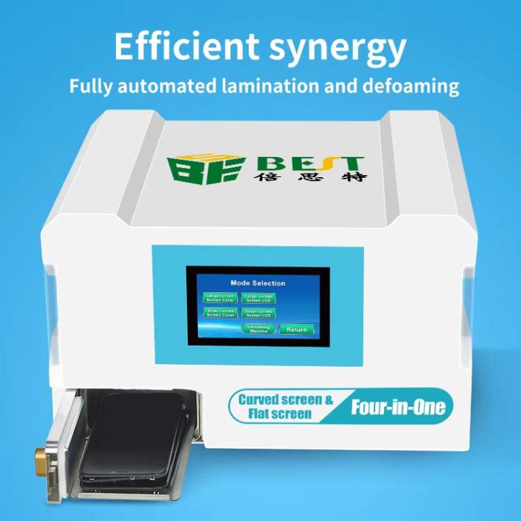BEST B-528 4 in 1 7 inch Intelligent Laminating and Defoaming Machine Built-in Vacuum Pump, Plug:EU Plug
