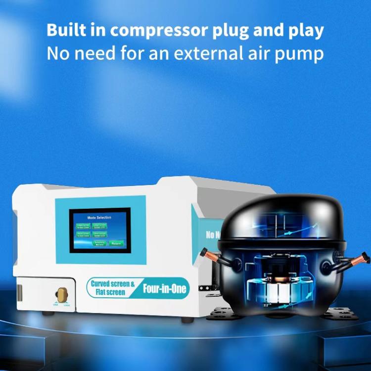 BEST B-528 4 in 1 7 inch Intelligent Laminating and Defoaming Machine Built-in Vacuum Pump, Plug:UK Plug