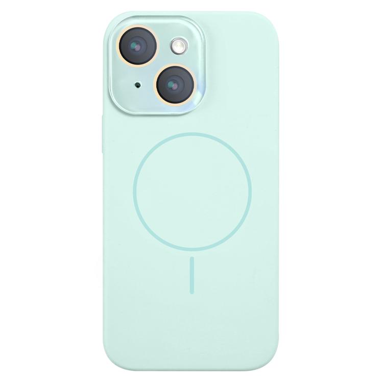 For iPhone 14 Thin Circle MagSafe Liquid Silicone Phone Case