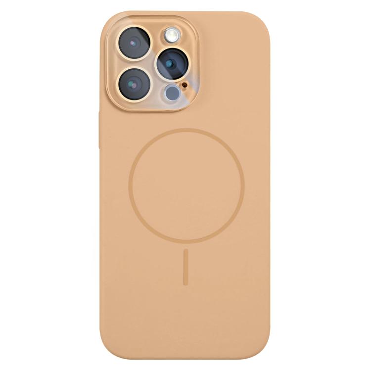 For iPhone 14 Pro Max Thin Circle MagSafe Liquid Silicone Phone Case