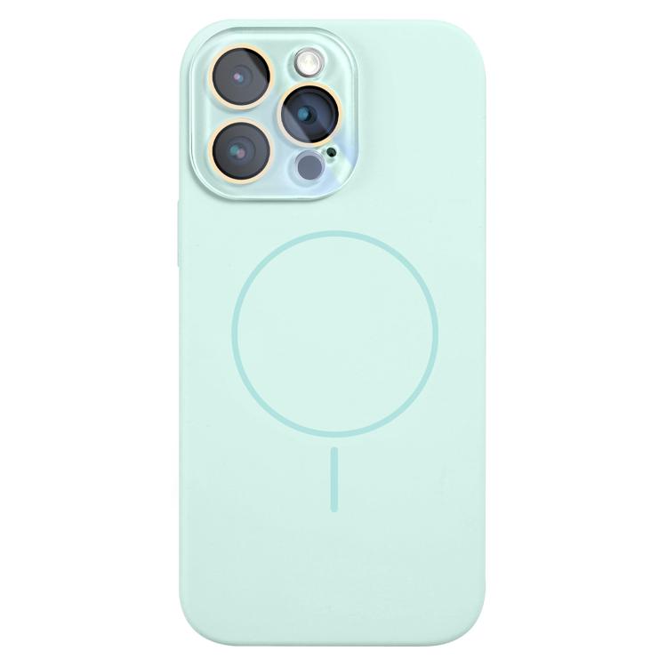 For iPhone 15 Pro Thin Circle MagSafe Liquid Silicone Phone Case