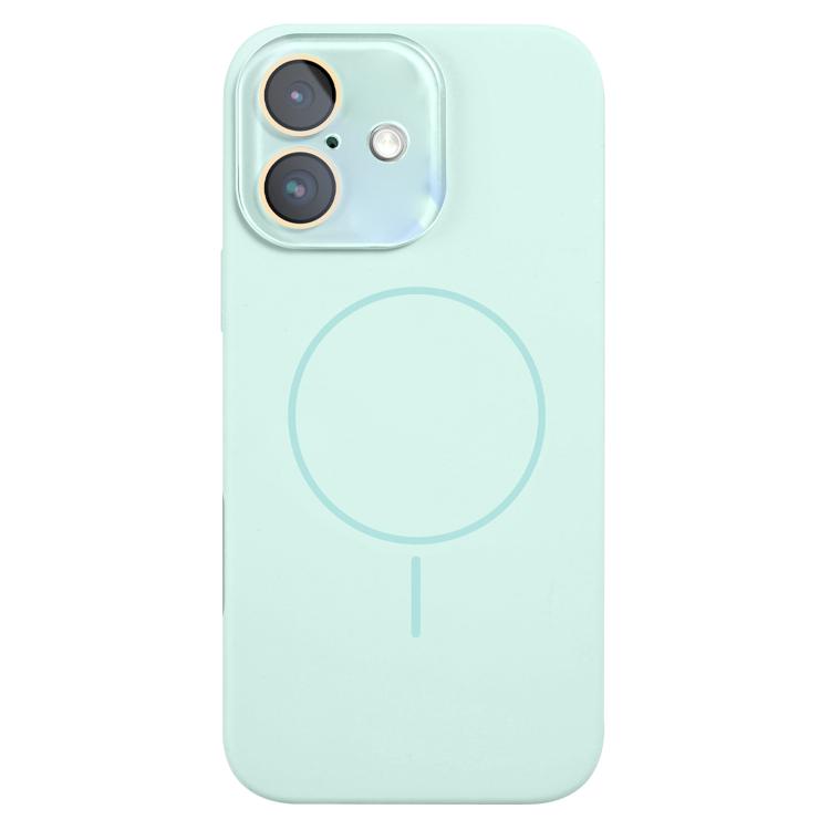 For iPhone 16 Thin Circle MagSafe Liquid Silicone Phone Case