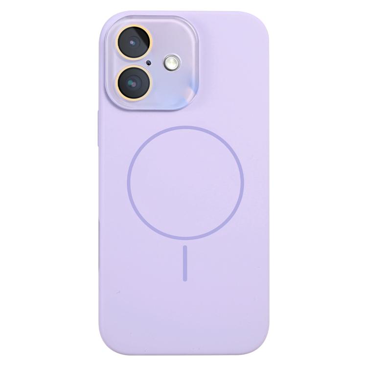 For iPhone 16 Thin Circle MagSafe Liquid Silicone Phone Case