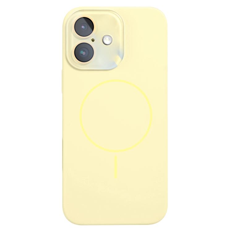 For iPhone 16 Thin Circle MagSafe Liquid Silicone Phone Case