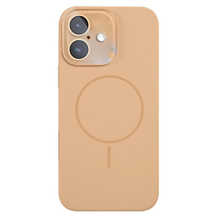 For iPhone 16 Thin Circle MagSafe Liquid Silicone Phone Case