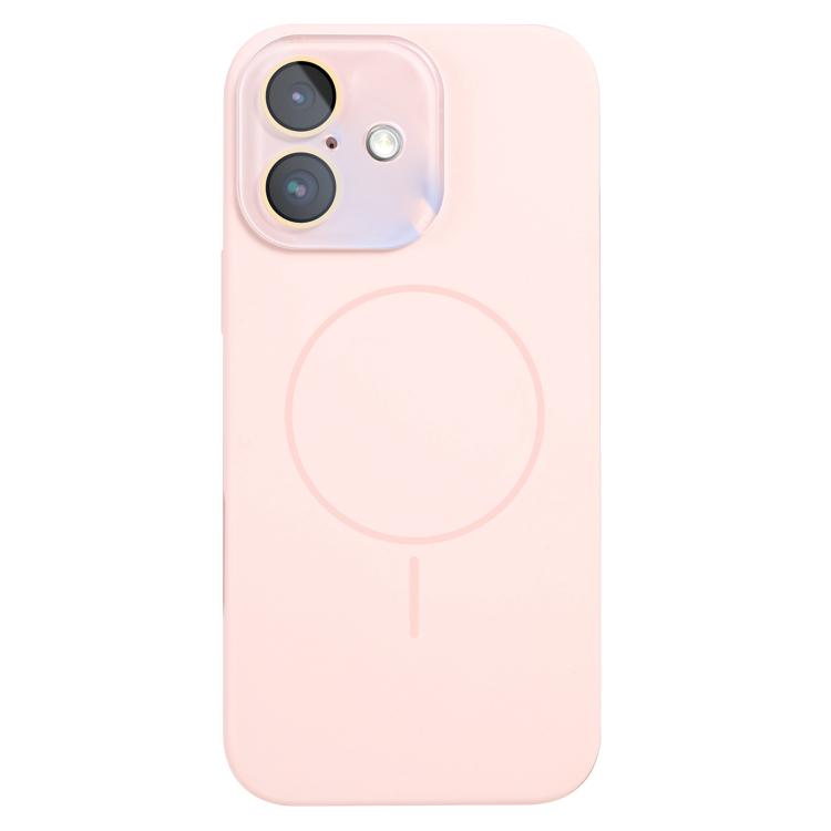 For iPhone 16 Thin Circle MagSafe Liquid Silicone Phone Case