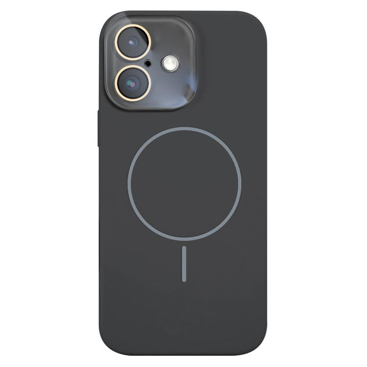 For iPhone 16 Thin Circle MagSafe Liquid Silicone Phone Case