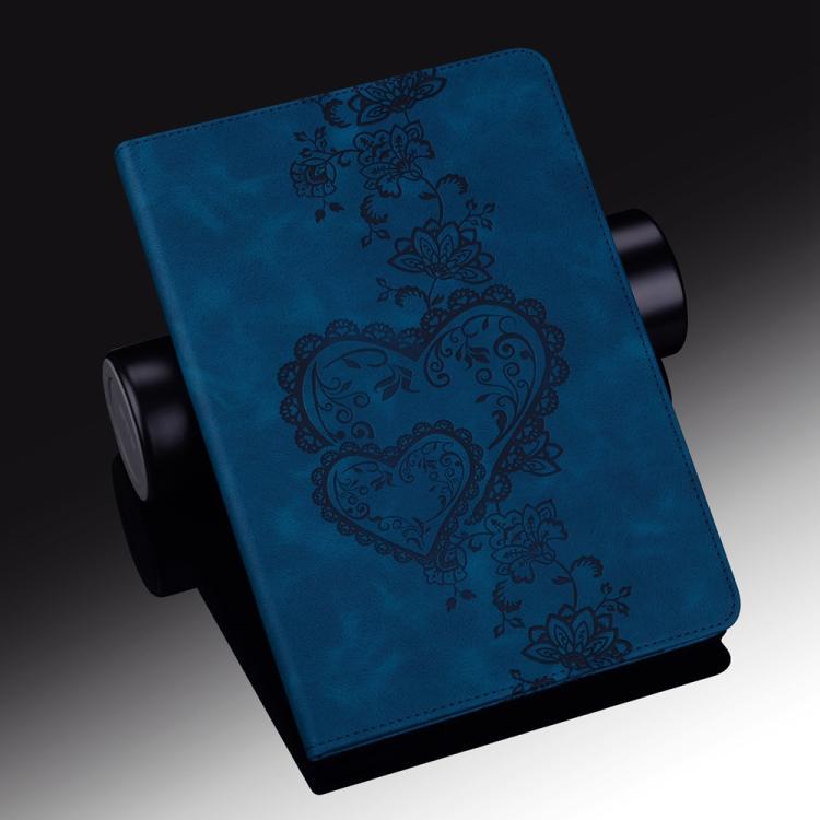 For Huawei MediaPad T5 Love Hearts Embossed Leather Tablet Case