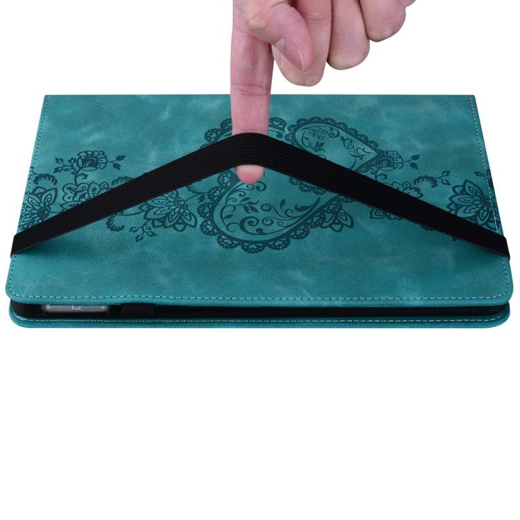 For Lenovo Tab M8 4th Gen Love Hearts Embossed Leather Tablet Case