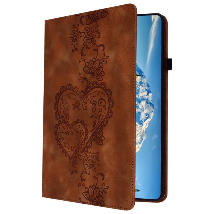 For Lenovo Tab M9 Love Hearts Embossed Leather Tablet Case