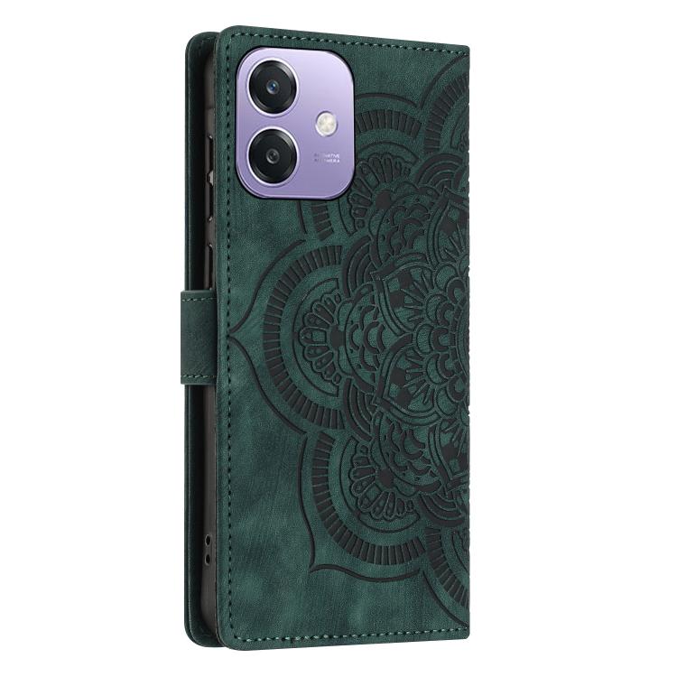 For OPPO A3 4G / 5G / A40 4G Mandala Embossed Retro Frosted Leather Phone Case