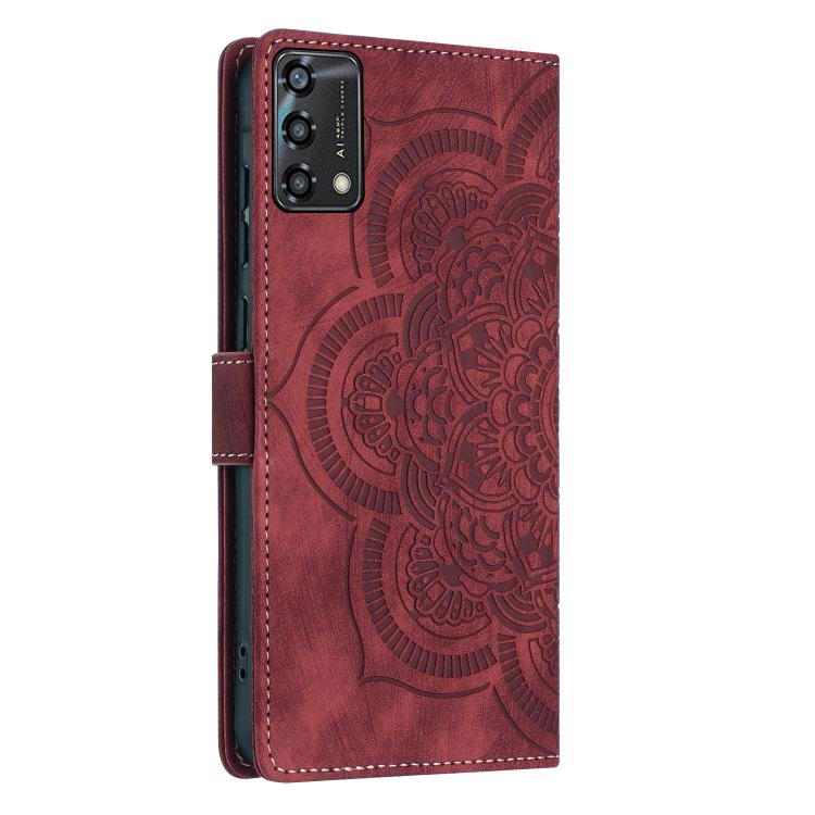 For OPPO A94 5G / A95 4G Mandala Embossed Retro Frosted Leather Phone Case
