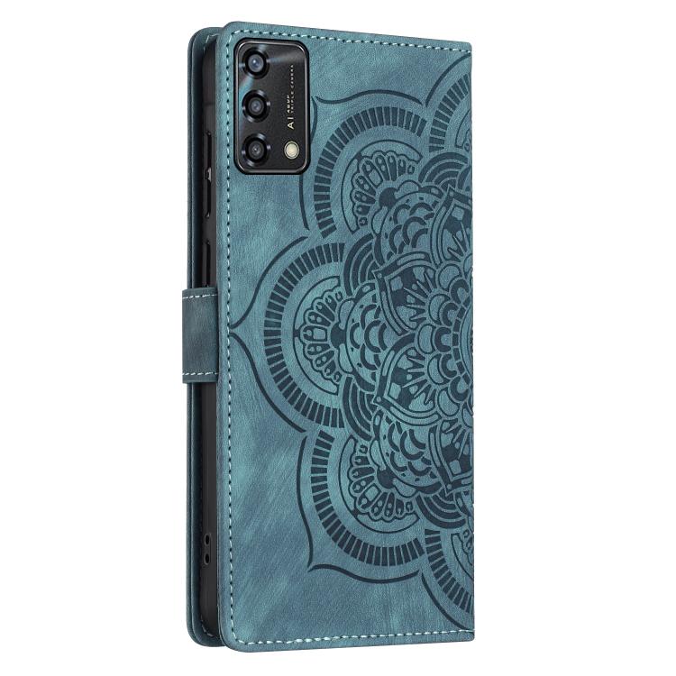 For OPPO A94 5G / A95 4G Mandala Embossed Retro Frosted Leather Phone Case