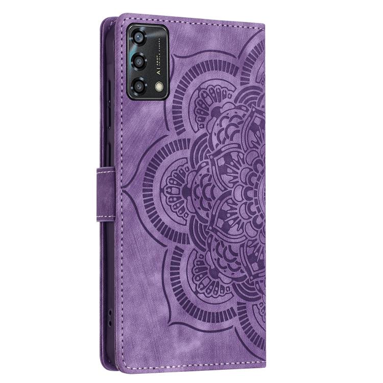 For OPPO A94 5G / A95 4G Mandala Embossed Retro Frosted Leather Phone Case