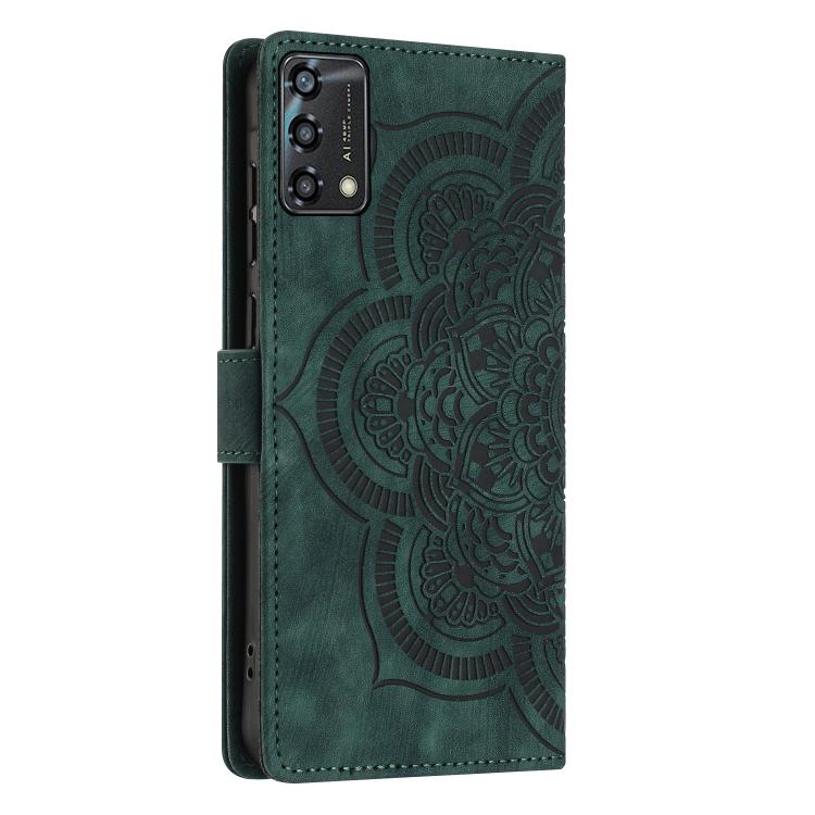 For OPPO A94 5G / A95 4G Mandala Embossed Retro Frosted Leather Phone Case