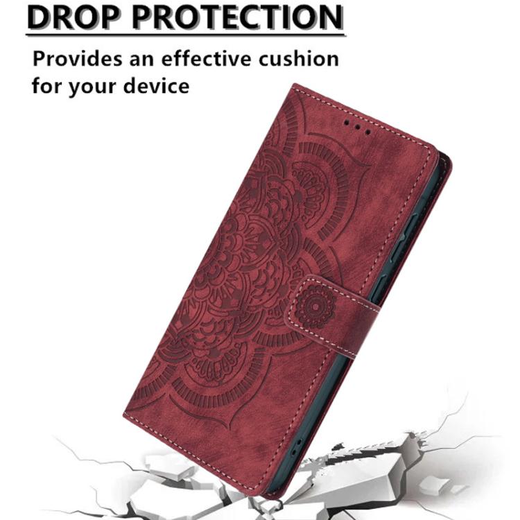 For OPPO A79 5G Mandala Embossed Retro Frosted Leather Phone Case