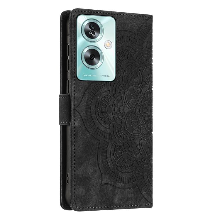 For OPPO A79 5G Mandala Embossed Retro Frosted Leather Phone Case