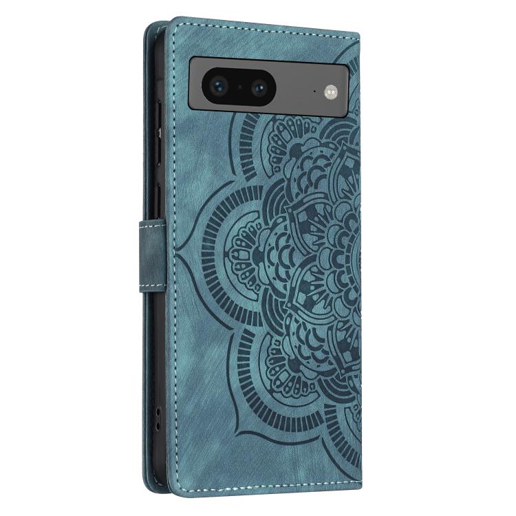 For Google Pixel 8a Mandala Embossed Retro Frosted Leather Phone Case
