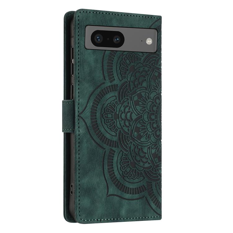 For Google Pixel 8a Mandala Embossed Retro Frosted Leather Phone Case